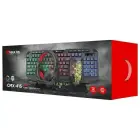 Set 4in1 Combo XTRIKE ME CMX-415 EN on-ear headphones + keyboard + mouse + mouse pad black/white Фото 7