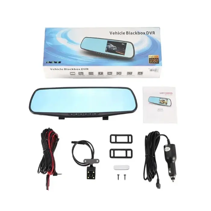 Car Dash Cam DVR-01 Mirror 4,0 inches + rear camera Foto 8
