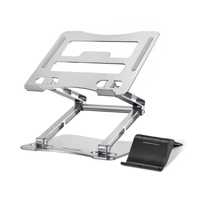 Wozinsky WRS-CPY75DSS Aluminum Laptop and Tablet Stand + Free Smartphone Stand - Silver Photo 2