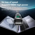 Yesido Adapter OTG GS24 - Typ C (male) to Type C (female) - with LCD display black Фото 4