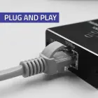 Qoltec Splitter mini SWITCH 1x2 port RJ45 | 1000Mbps | USB-C | Aluminium Photo 5