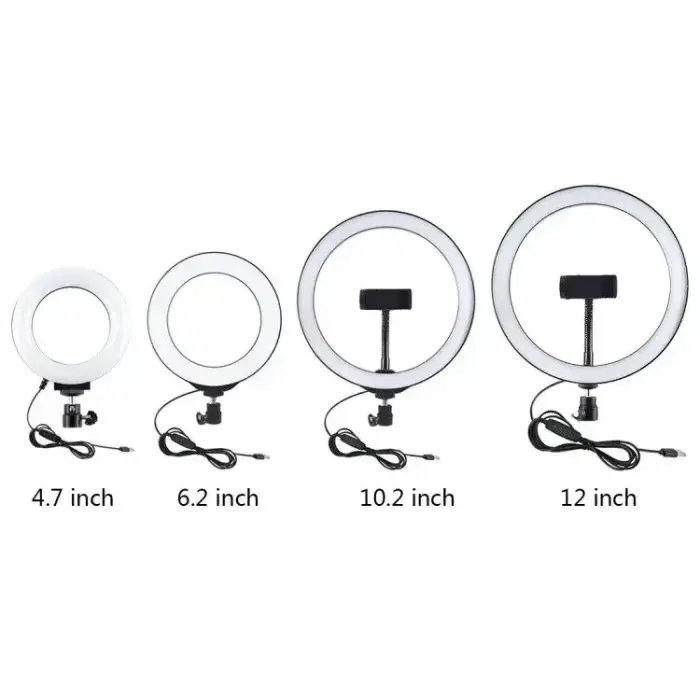 Ring LED lamp Puluz with adjustable base PU391 Foto 3