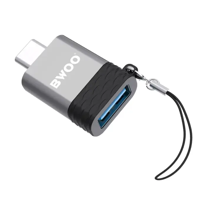 BWOO Adapter USB - USB-C Gray OTG BZ-35 Фото 7