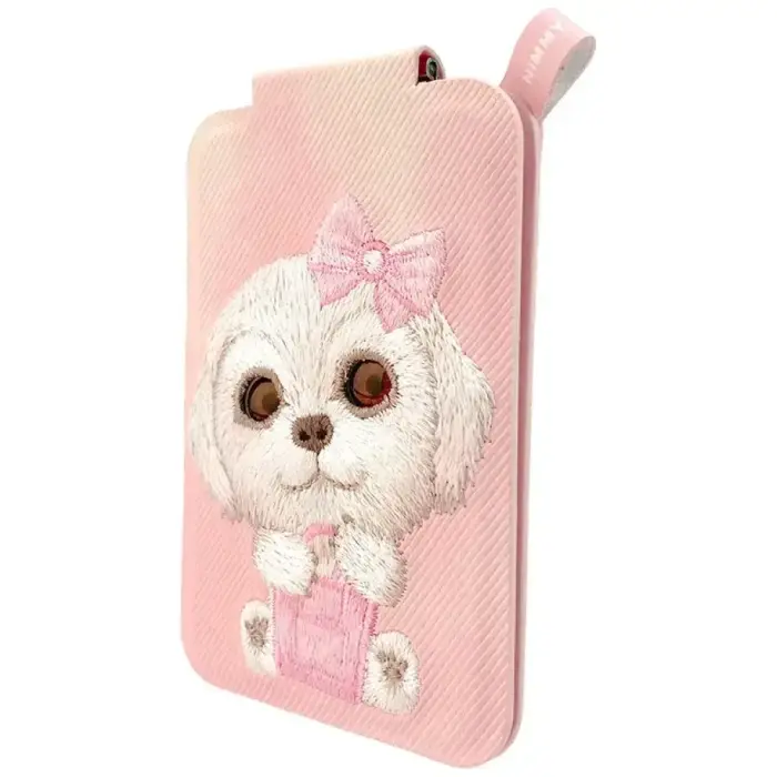 Magnetic phone wallet stand  Nimmy New Big-Eye Cute Pets 2.0 Dog pink Foto 4