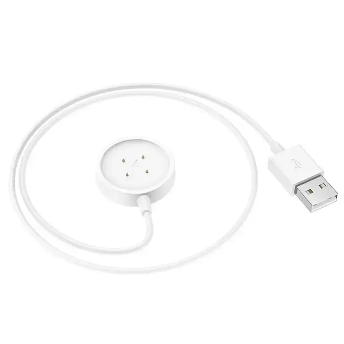 Charging cable for smartwatch Hoco 0,6 m Y24 white Foto 2