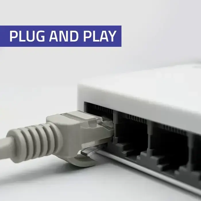 Qoltec Network SWITCH | 8 x RJ45 port | 100Mbps | Fast Ethernet | LAN Photo 6