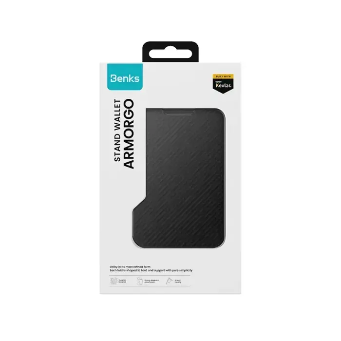 Benks Wallet Magnetic ArmorGo Kevlar Stand 600D Foto 15