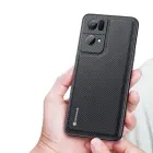Dux Ducis Fino case cover covered with nylon material Oppo Reno7 Pro 5G black Foto 4