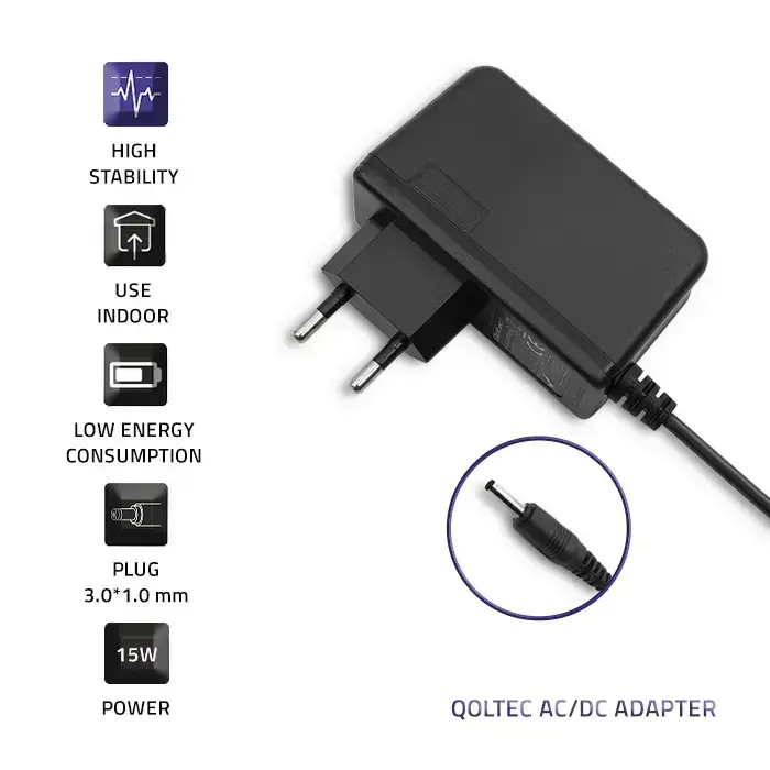 Qoltec Plug-in power supply 15W | 5V | 3A | 3.0*1.0 Foto 4