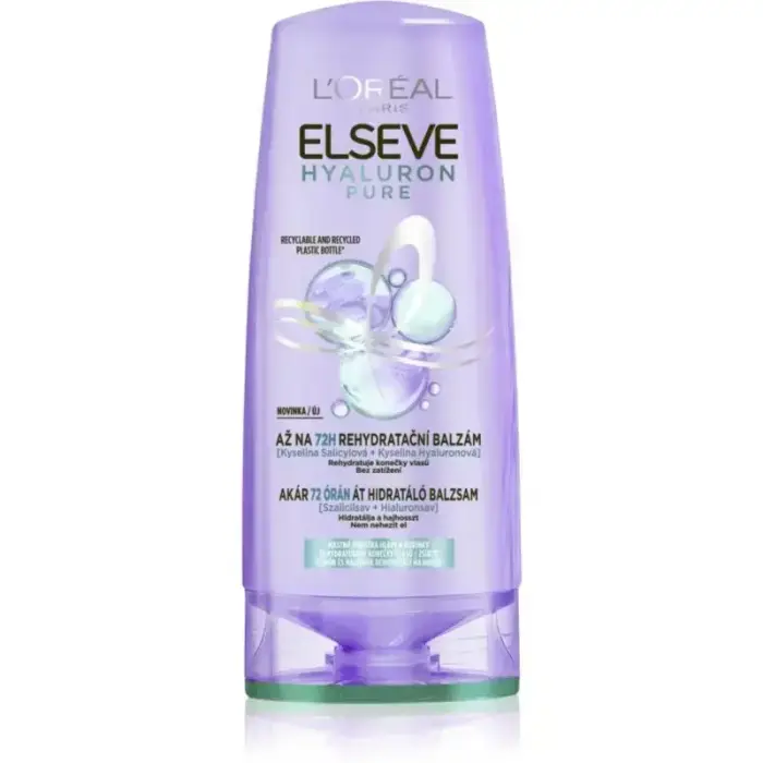 L’oréal Paris Elseve Hyaluron Pure Hair Balm for Oily Scalp and Dry Ends 200 Ml Фото 3