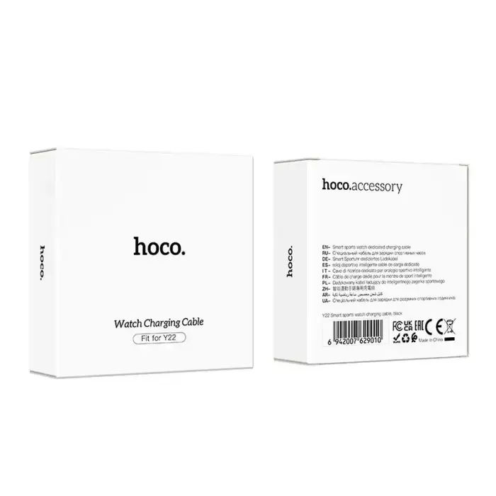 Charging cable for smartwatch Hoco 0,6 m Y22 black Foto 4