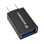 Wozinsky W10GY1S USB-C - USB-A 3.2 10Gb|s Adapter - Black Фото 2