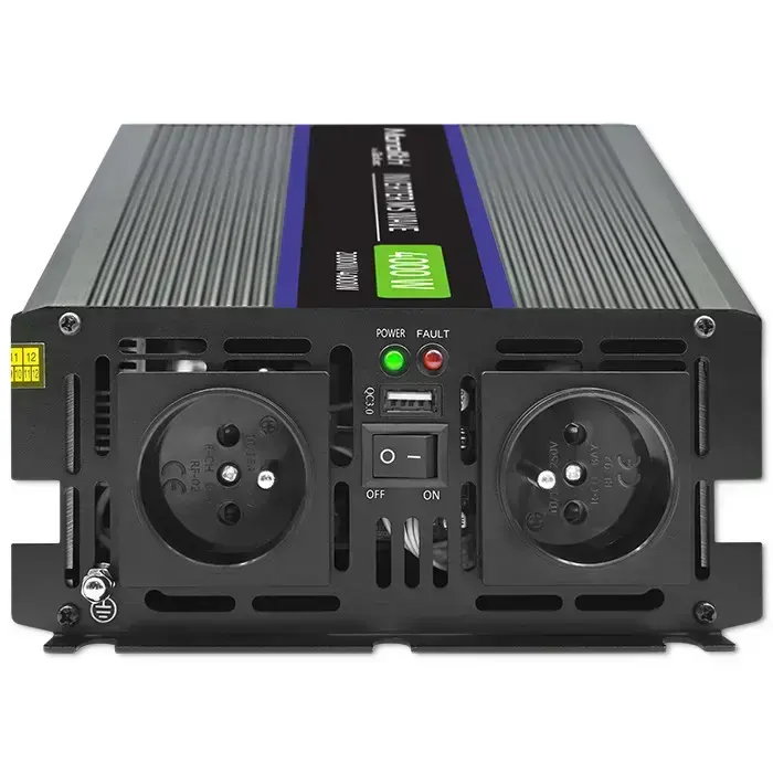 Qoltec Monolith voltage converter 4000 MS Wave |12V to 230V | 2000/4000W | USB Foto 12