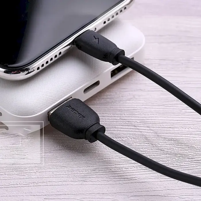 Remax Suji RC-134i datu pārraides un uzlādes vads | USB-A uz Lightning | 10W | 1m | melns Foto 4