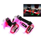 Goodbuy kids rollerblades with 3 LED lamps, 7cm diameter pink Photo 2