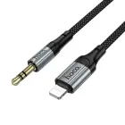 Cable AUX Jack 3,5 mm to Lightning Hoco 1,5 m UPA33A black Photo 4