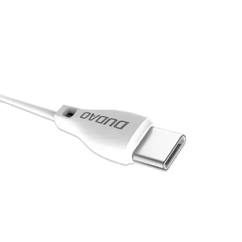 Dudao L4T data transfer and charging cable | USB-A to USB-C | 10.5W | 1m | white Photo 3