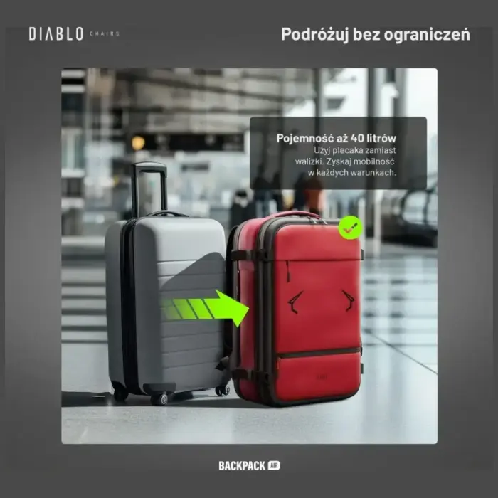Backpack Diablo Chairs Backpack Air Multifunctional Vacuum burgundy Photo 5