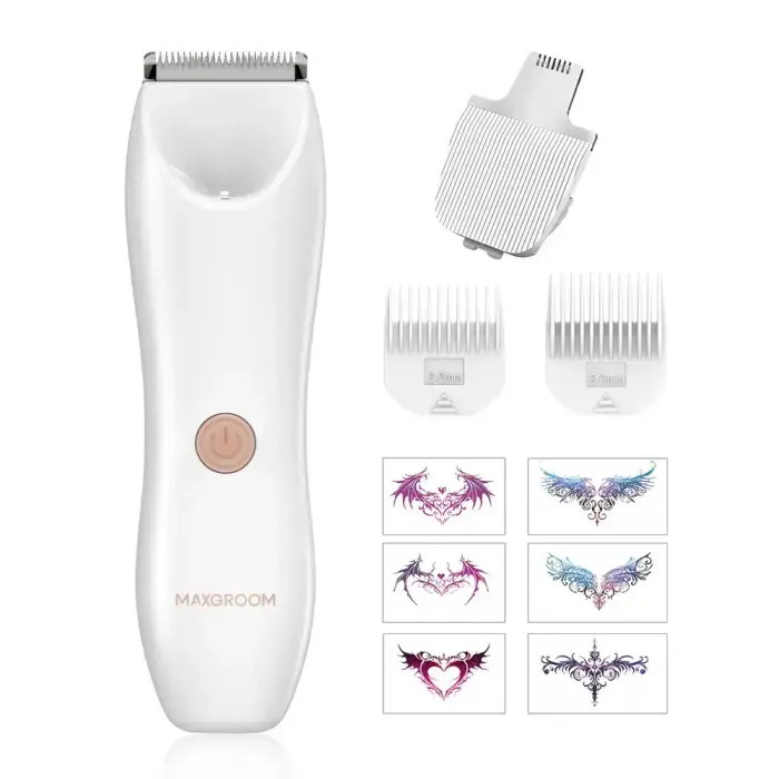 MAXGROOM M-9082 2-in-1 Women's Body and Face Trimmer - White Фото 2