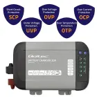 Qoltec Smart Monolith charger for LiFePO4 AGM GEL SLA batteries | 20A | 24V Фото 6