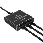 Qoltec Splitter Ethernet mini SWITCH 1x3 RJ45 | 1000Mb/s | USB-C | Aluminium Foto 14