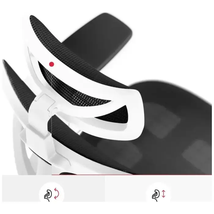 Ergonomic chair Diablo Chairs V-Basic white-black Foto 6