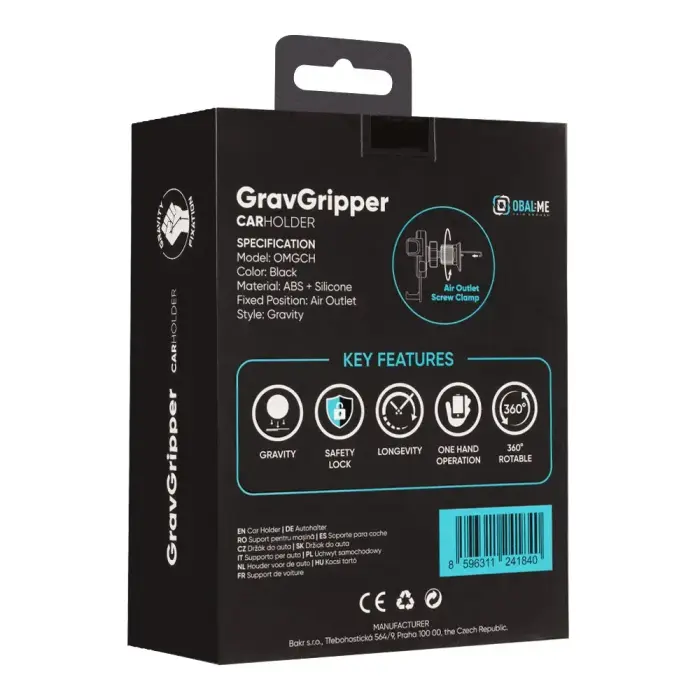 OBAL:ME GravGripper Car Holder Black Photo 3