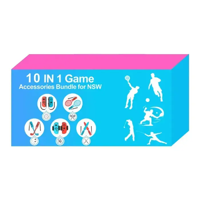 Nintendo Switch Sports 10-in-1 Family Accessory Pack - Red and Blue Photo 17