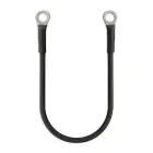 Qoltec Battery cable with connector terminals | Cable with eyelet | 20 cm | Black  Photo 2