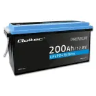 Qoltec LiFePO4 lithium iron phosphate battery | 12.8V | 200Ah | 2560Wh | BMS Foto 1