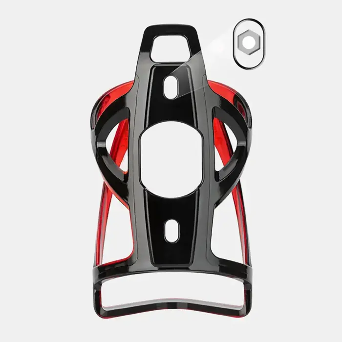 Wozinsky WUR-01BR Bike Bottle Holder Basket - Black and Red Photo 16