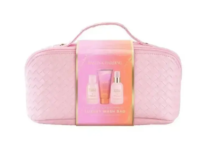 Baylis & Harding Jojoba, Vanilla & Almond Oil Wash Bag Giftset in Clear Photo 2