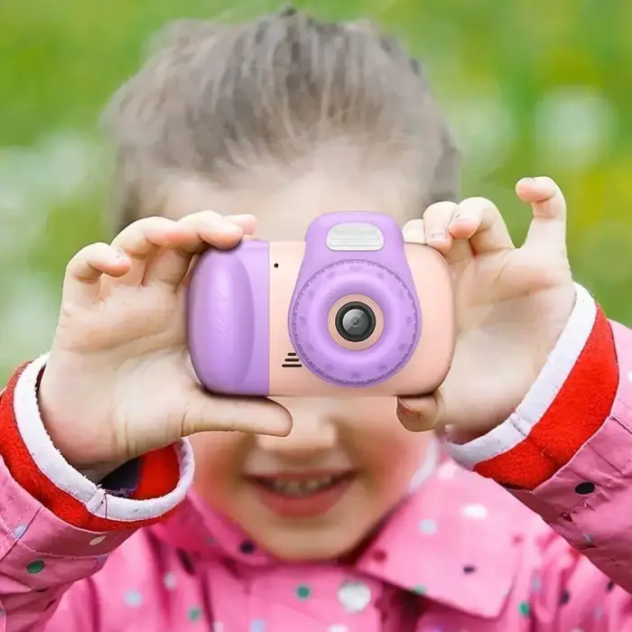 Digital kids camera Hoco 2MP 2,4" Full HD DV201 pink Foto 6