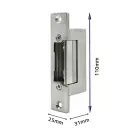 Qoltec Reverse electric strike | 12V | Stainless steel Foto 4