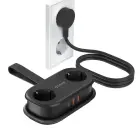 Orico APP 15.5W 5in1 Power Strip 2x AC + 2x USB-A + 1x USB-C - Black Photo 1