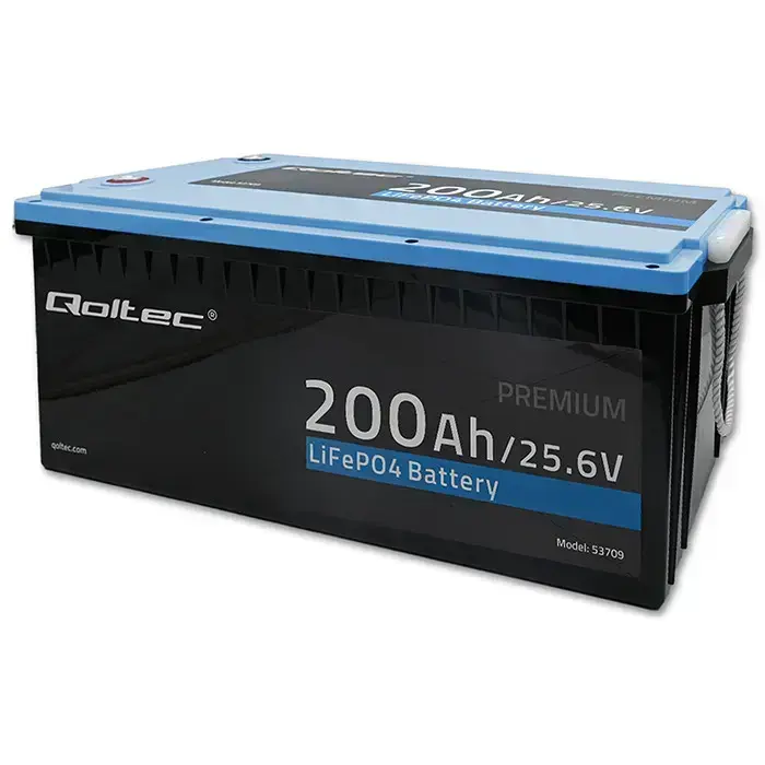 Qoltec LiFePO4 lithium iron phosphate battery | 25.6V | 200Ah | BMS Foto 9