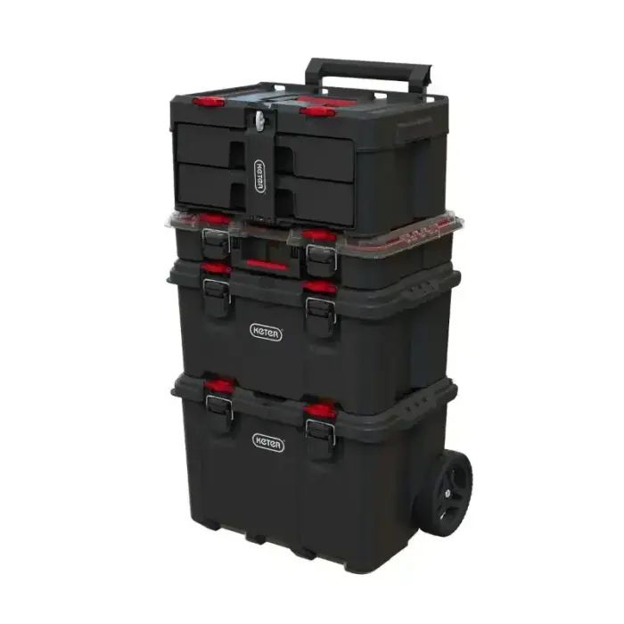 Instrumentu kaste ar 2 atvilktnēm Stack'N'Roll 2 Drawers 48,1x33,2x23,3cm Foto 3