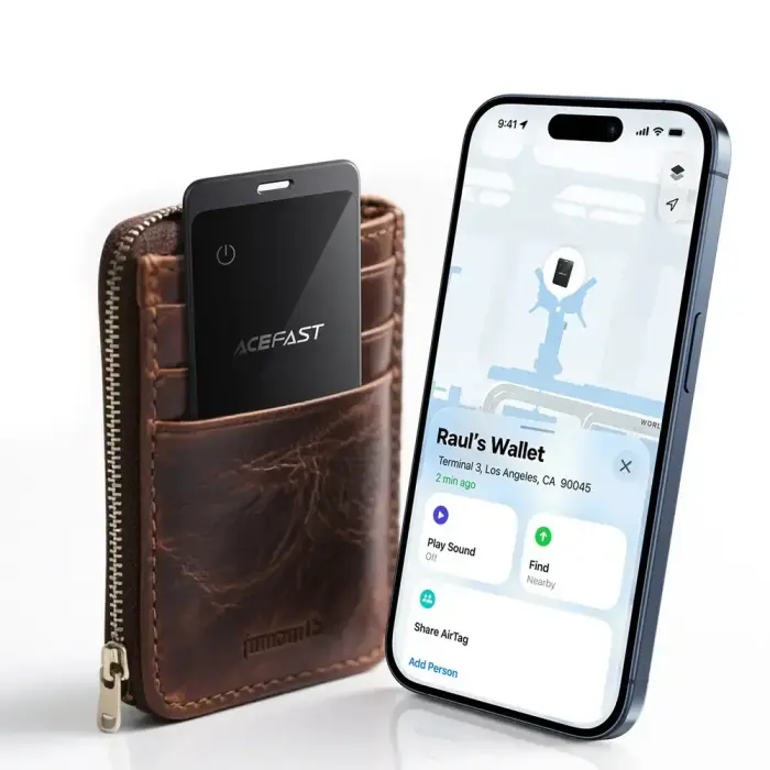Acefast S3 metal card positioning device single metal gray Foto 6