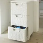 Chest of drawers Style 33x38x60cm in cream Photo 4
