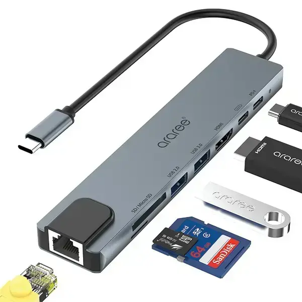Araree Multi Hub 8w1 AM81 black AR60-01379A Фото 2