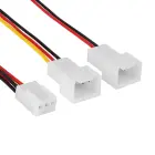 Adapter with cable Akyga AK-CA-52 3 pin (f) | 2x 3 pin (m) 2x 15cm Foto 2