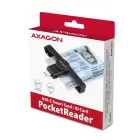 Axagon CRE-SMPC kompakts galda USB kontakta viedais ID karšu lasītājs ar garu USB-A kabeli Foto 2