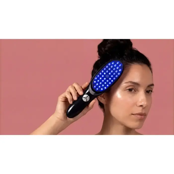 Marielle head massage brush with steam and light function MSMPS black Фото 6