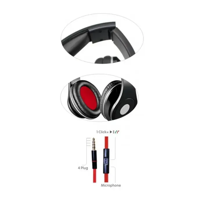 Rebeltec wired headphones AUDIOFEEL2 black Foto 2