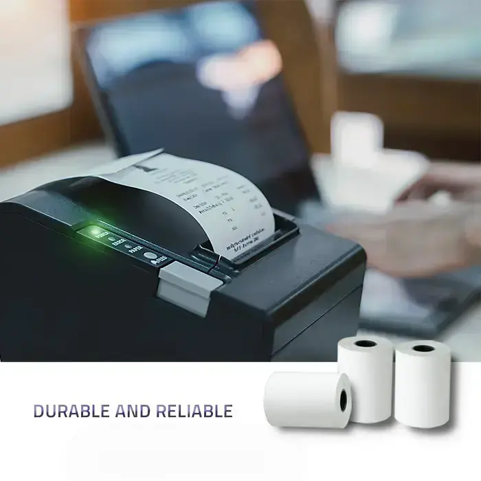 Qoltec Thermal roll 57 x 30 | 55g / m2 | 10 pcs. | BPA free Foto 5