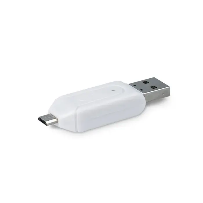 Forever USB + Micro USB Karšu Lasītājs SD + MicroSD Balts Foto 3