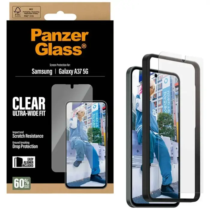 PanzerGlass Ultra-Wide Fit Tempered Glass for Samsung Galaxy A37 5G Foto 5