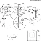 Electrolux cepeškrāsns ar riņķa sildelementu, iebūv., 71l, melna Photo 4