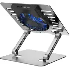 Cooling stand regulated for laptop ART P12 1 x USB A LED aluminium Photo 2