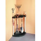 Dārza darbarīku turētājs stūra Corner Tool Rack melns Foto 3
